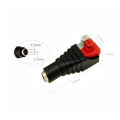 Push Button DC Power Jack Plug Adapter Connector 12V Press DC Connector Male+Female 2.1 X 5.5MM for CCTV Camera LED Strip DCR. 