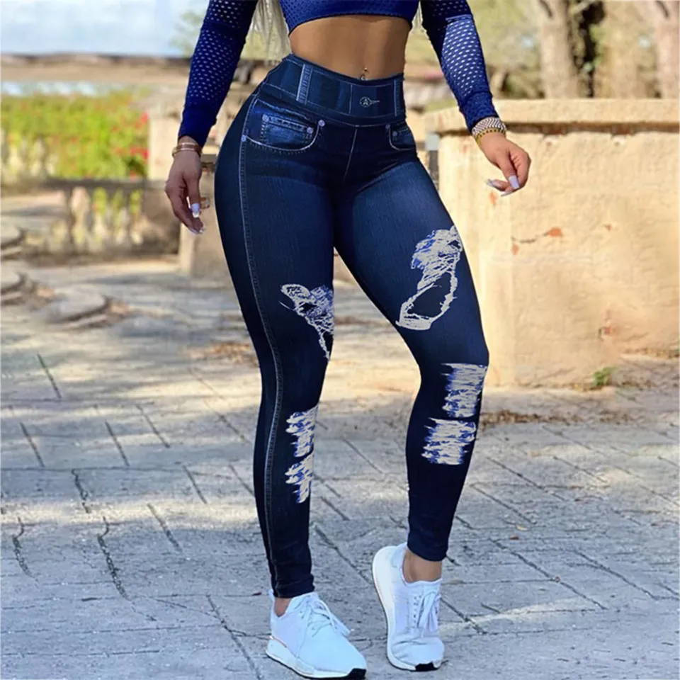 Jeans leggings high waist hotsell