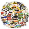 10 Pcs/Pack Engineering Vehicle Car Truck Train Waterproof Stickers for Bike Laptop Car Fridge Mobile Guitar Skateboard. 