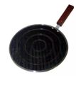 Iron Tawwa Majestic With Wood Handle - Black - Sizes are Available - 1 pc - Tawa , Tava  Kitchen Pan. 