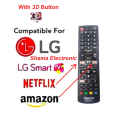 LG Universal Remote For LED & LCD TV RM-L1162 Black. 