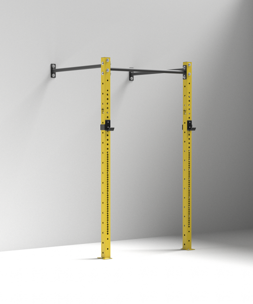 QWM-70 Wall Mounted Squat Rack - Home Gym Power Rack - Power Cage Barbell Rack Squat Stand Adjustable Bench Press Rack 550LBS Max Load Multi-Function Weight Lifting Home Gym Fitness