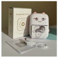 Meow Portable Bluetooth Mini Thermal Printer - Wireless Pocket-Sized Photo Printer with USB Charging & Thermal Paper Roll. 