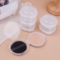 Powder Puff Storage Box - Makeup Sponge Holder Case - Beauty Blender Protective Container - Transparent, Double -layer, For Travel - Make Up Tools - Air Cushion Sponge Case. 