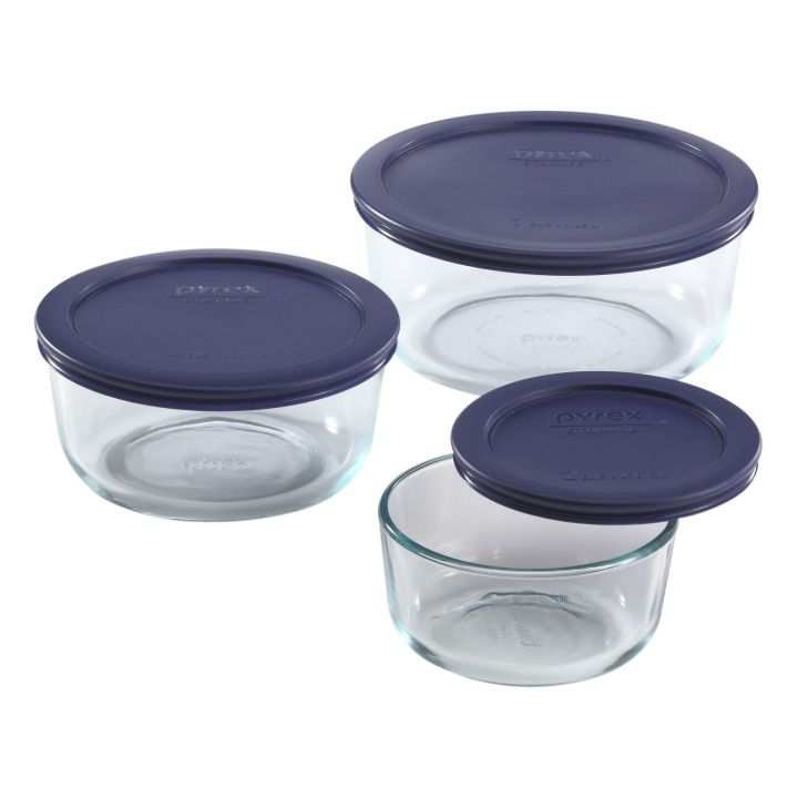 PYREX%20Simply%20Store%206-piece%20Round%20Glass%20Food%20Storage%20Container%20Set%20with%20Blue%20Lids%20-%20Image%204