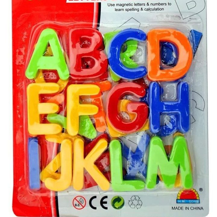 Magnetic%20English%20Capital%20Alphabets%20-%2026%20Pieces%20-%20Multicolour%20-%20Image%202