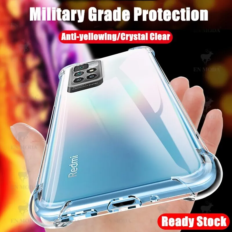 Crystal Clear Handyhülle Xiaomi Redmi Note 10 5G - Transparent, Anti-Gelb, TPU