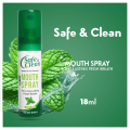Safe & Clean Mouth Spray - 18ml, Instant Freshness Breath Spray, Bad Breath & Dry Mouth Solution, Oral Care Mint Spray, Fresh Breath Mouthwash, Mint Mouth Freshener for Long-Lasting Freshness. 