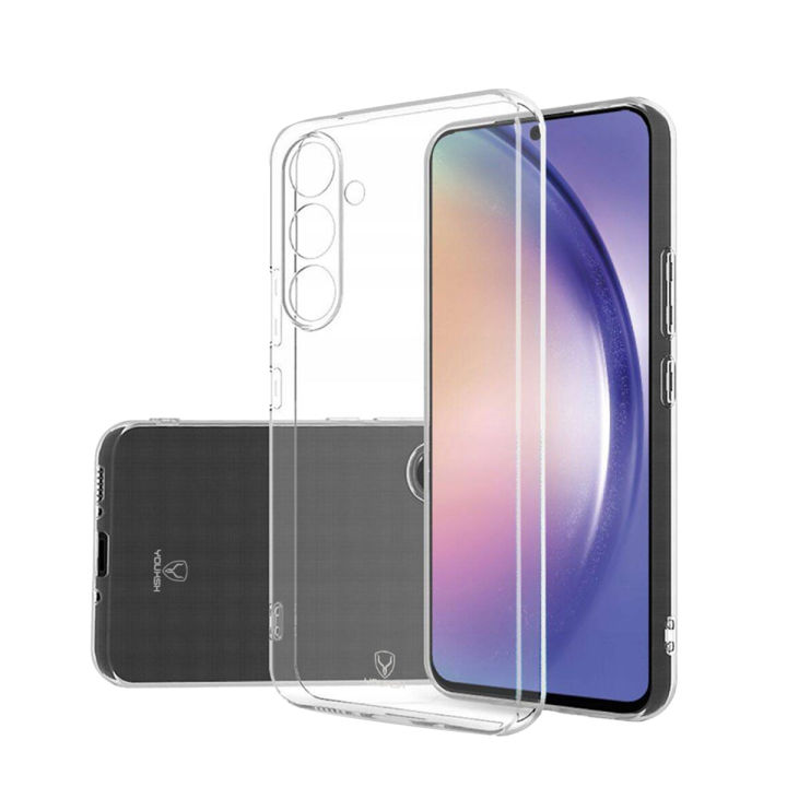 Youksh Samsung A15 - Transparent Jelly Back Cover With Camera Protection - Transparent Samsung Series.