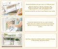 Fenestrelle Expandable Window Screen - Horizontal (15" H x 21" - 40" W) & (10" H x 19" - 36" W), Medium and Small Adjustable Window Screens, Perfect Replacement Screen for Window, Window Net Screen and Window Screen Mesh. 