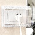 Waterproof Wall Socket Universal, White Cover Plate Panel Light Switch Box Cover Protector, Kids/Adults Protection. 