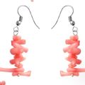 Beautiful Strand Red Pink White Blue Light Yellow Coral Necklace Earrings Bracelet Godki Luxury Women Jewelry Set. 