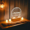 Personalized 3D LED Table Lamp - Round Shape Lamp with Warm Light - Night Lamp - Decoration Piece - Gift Piece - Gift Mall  ‌. 