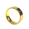 Gold-plated Round plain Challa ring. 
