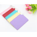 1pc Portable Mini Shatter Proof Card Style Pocket Folding Cosmetic Mirror PU Leather Cover Stainless Steel Makeup Mirror Card. 