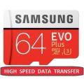 64GB Evo Plus Class 10 Micro SDHC 80MB/S (MB-MC64DA/AM) MEMORY CARD SD CARD High Speed TF Card Best for Mobile and Camera. 