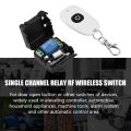 Remote control push button switch for electric door lock gate lock only switch lock not include - Plug n Play - 50 to 100m range - upto 10 remote supported. 