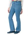 Light Blue Flared Fit Palazzo Jeans for Women - MD-048-A. 