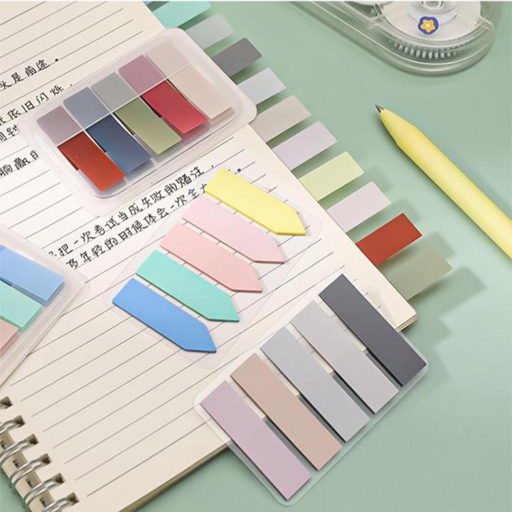 100 Sheets Macaron Color Sticky Notes Paster Sticker Index Flags Key Points Label Bookmark School Office Supplies Stationery