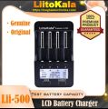 LiitoKala Lii-500 LCD 18650 Battery 3.7V 18350 18500 21700 25500 26650 AA AAA NiMH Lithium-ion Battery Charger with Screen. 