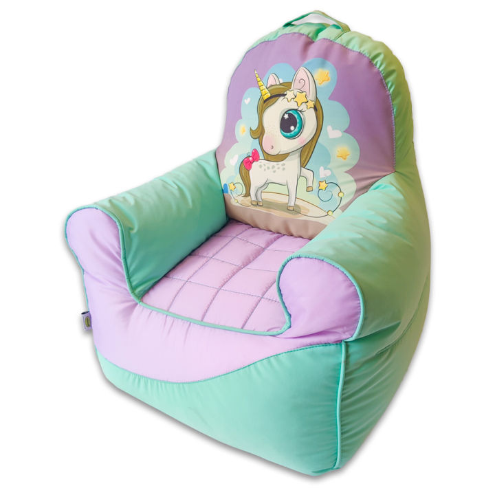 Relaxsit Kids Bean Bag Sofa Comfy Chair kid sofa upto 7 years kids relaxing and comfortable chair best birthday gift for boys and girls 70 x 70 cm