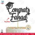 Customized Congrats Cake Topper For Party Celebration, Congratulations & Birthday Toppers, Personalized with ANY NAME cake Decoration supplies. 