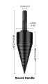 42 mm Firewood Log Splitter Drill Bit, Hex Shank Wood Splitter Drill bit, Portable Heavy Duty Drill Screw Cone Driver for Cutting Hickory, Oak, Sycamore, Walnut. 