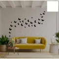 Pack of 30 Wooden Butterflies | 3D Butterfly Wooden Wall Decoration Items for Home, Bedrooms Inspire Kids and Look Decent. 