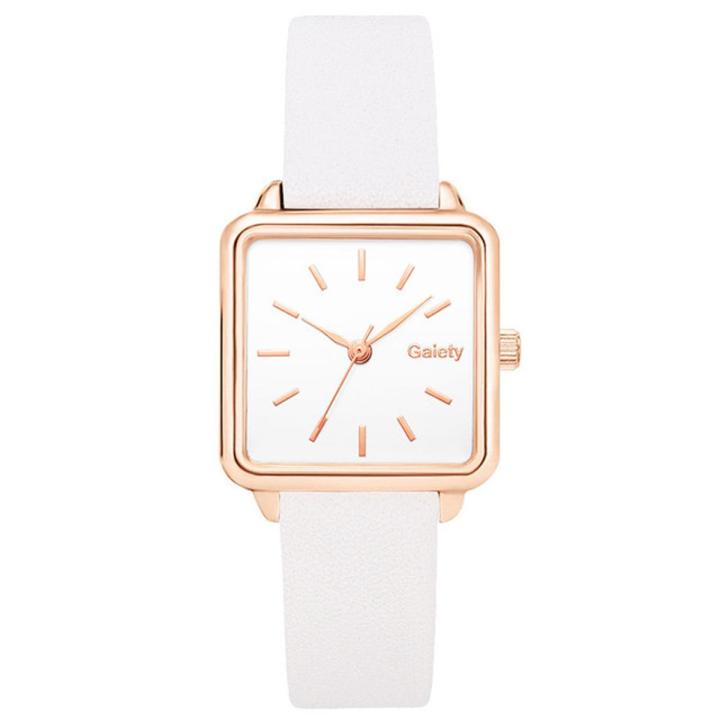 Simple Square Women Watches Brand Qualities Ladies Leather Wristwatches Black Brown Quartz Clock Drop Shipping Watches for Girls