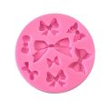 Bow Silicone Fondant And Chocolate Mold 8 Cavity. 