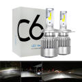C6 Led Headlight Bulbs For Any Car And Bike H4 For Honda Civic, City, Toyota GLI, Yaris, Wagon R, Alto VXR, Mehran and all Cars Jeep Buses Vans Parrado. 