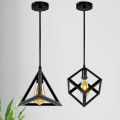 Triangle / Square Cube Shaped Hanging Light , Ceiling Light , Ceiling Lamp, Pendant Lamp, Pendant Light For Home, Office, TV Lounge, Bed Room, Led Light, Led Bulb, Filament Bulb (BULB NOT INCLUDED). 