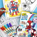 Crayola Spiderman Coloring Pages and Mess-Free Markers. 