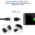 AceWa ABS Type C to Micro USB Male Converter Adapter Fast Charging Data Transfer. 