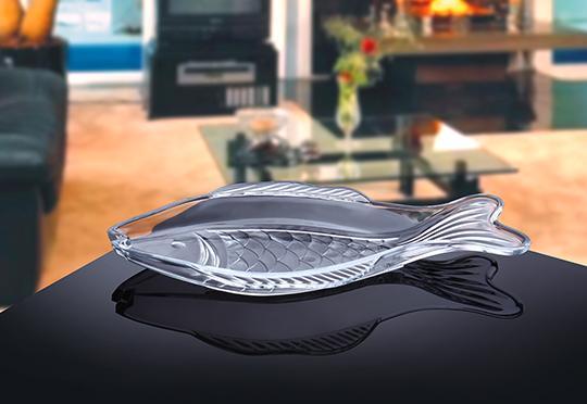 Large Fish Tray-Transparent Glass