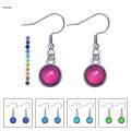 Mood Earrings, Color Changing Earrings ,Round Dangle Drop Dress up French Temperature Opal Earrings Drop Earrings for Birthday, Women. 