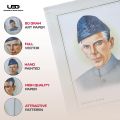 Pack of 2 Quaid-e-Azam & Allama Iqbal Portraits | HD Picture Printed on Art Paper 18*23 inches. 