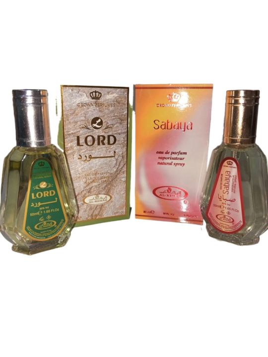 Pack Of 2 Perfume-Lord Perfume For Men & Sabaya Perfume For Women -Long Lasting Perfume-50 ml