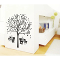 Autumn Hope Benches Under Tree Wall Sticker Floral Wall Paper PVC Removeable Wall Decor. 