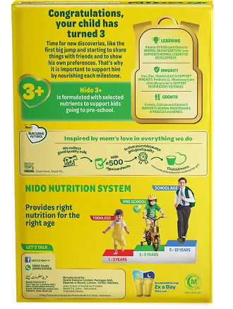 NESTLE%20NIDO%20Pre%20School%20Nutrition%20%203+%20Powder%20150gm%20-%20Image%202