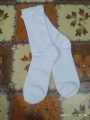 White socks. 