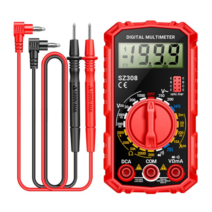SZ308 Digital Multimeter Voltage Resistance Meter Current Meter, A