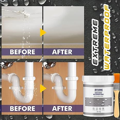 Waterproof Anti-Leakage Agent, Transparent Waterproof Adhesive, Super Strong Bonding Glue, Tile Windows Sealant Agent Waterproof Agent With Brush Anti Leaking