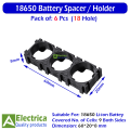 3x 18650 Cell Spacer Holder for 18650 Li-ion Laptop Battery Pack 3-Hole Batteries Radiating Shell by Electrica. 