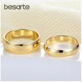 Gold Engagement White Gold Plated Crystal Proposal Couple Rings For New Relationship. 