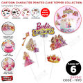 Barbie Cake Topper & Sweet Topper Collection, Birthday Party Supplies, Cupcake Decoration , Decor Parties Supply Born Day Celebration Decorative Princess, Doll Character Kids & Girls : hCuWLPvP. 