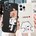 AMORVOR for Samsung Galaxy S21 Ultra 5G Back Cover Ice Bear Panda PU Leather Case Soft Silicone Edge Phone Cases. 