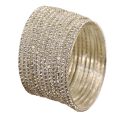 Metal Crystal Gold-plated Silver Bangle  (Pack of 12). 