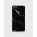 Honor 7C Case Cover Hybrid Soft- Huawei  Golden Crack - 1Cover2391. 