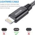 IWAVION iPhone Charger Cable 4pack 3ft 1m Lightning Cable Nylon Braided iPhone Cable USB Sync Cord Fast iPhone Charging Cable for iPhone Xs Max X XR 8 7 6s 6 Plus SE 5 5s iPad Mini Air iPod. 